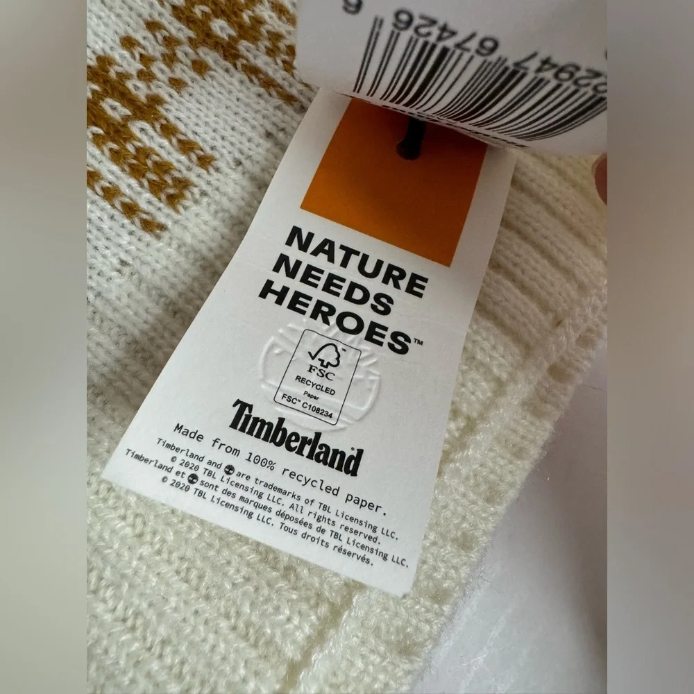 Timberland NWT Buffalo Plaid Scarf Unisex
